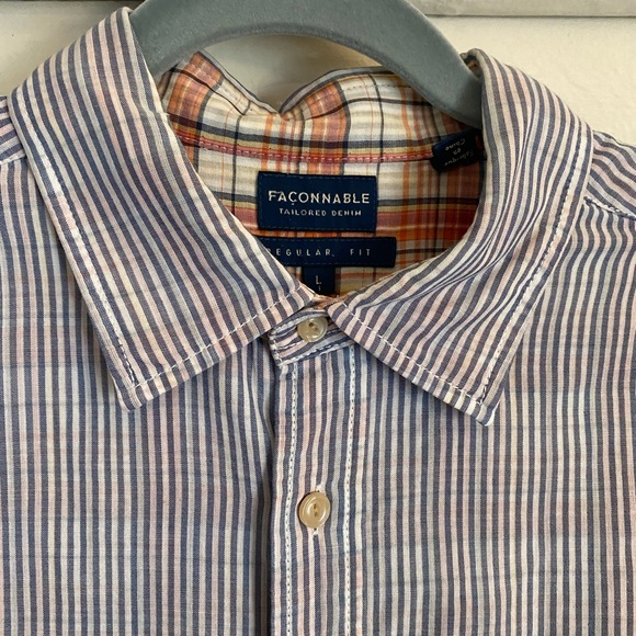 FACONNABLE men shirt new without tags, size large - Picture 3 of 16